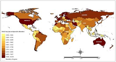 Exploring the Potential Relationship Between Global Greenness and DALY Loss Due to Depressive Disorders